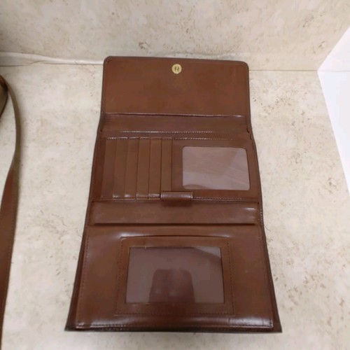 Vintage Dooney & Bourke Satchel Handbag Purse Beige Brown Matching Wallet - Picture 18 of 23