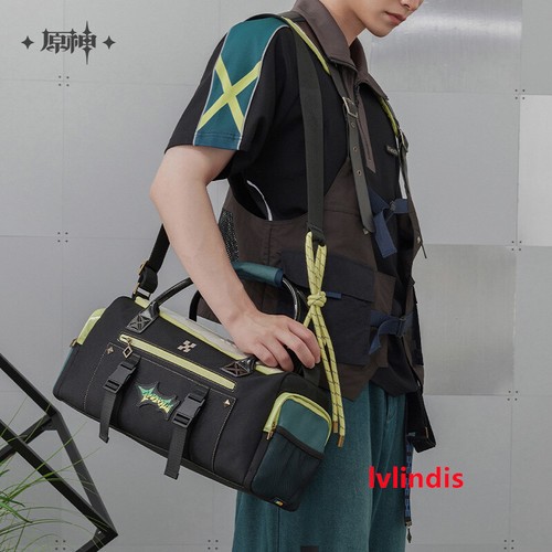 Genshin Impact Kinich Turnfire Hunt Shoulder Bag Messenger Bag Sports Travel Bag - Picture 9 of 15