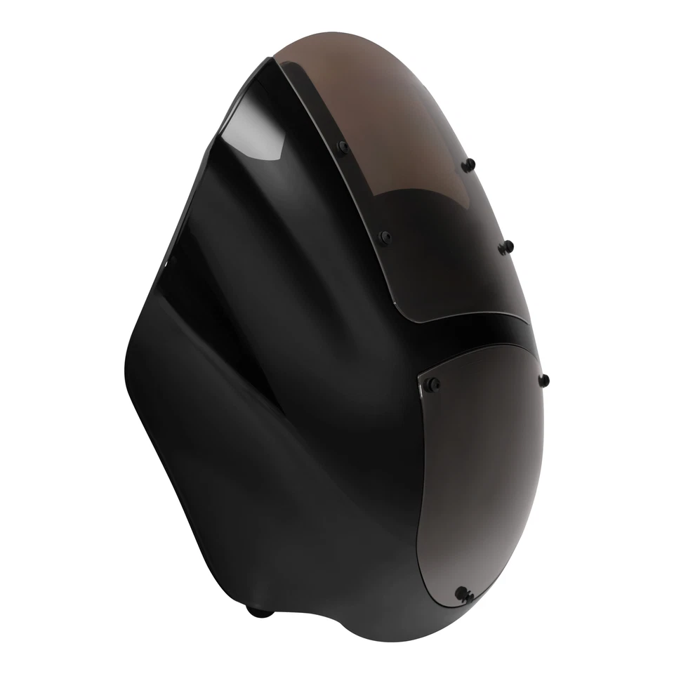 烟熏 25 美分车头灯整流挡风玻璃适用于 Harley Sportster 883 1200 88-22 — 第 2/4 张图片