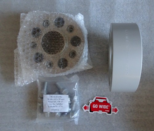 H & R Mercedes Sl 65 Roue Entretoise Set 104 MM 52ea Argenté 100% Allemand - Photo 9 sur 12