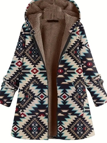 Solid Hooded Teddy Coat, Casual Long Sleeve Open Front Warm Outerwear, Women's C - Picture 5 of 38