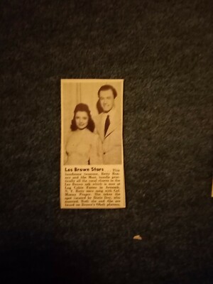 G9p Ephemera 1941 Jazz Bild Betty Bonney Abe Most 