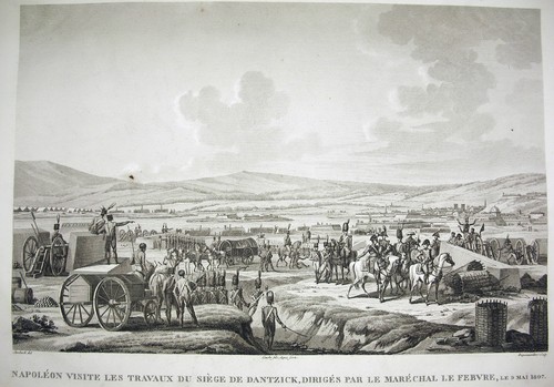 Travaux du siège de Dantzick Maréchal Lefebvre Napoléon Bonaparte 1815 Swebach - Photo 1/2