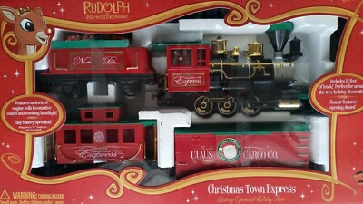 CHRISTMAS TOWN EXPRESS Train Set 2009 rudolph the red nosed reindeer  eBay