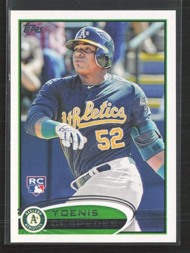 2012 Topps #396 Yoenis Cespedes Oakland Athletics (Q)