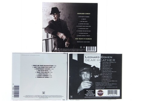 3 Leonard Cohen CD's You Want It Darker / Im Your Man / Dear Heather Columbia - Picture 2 of 4