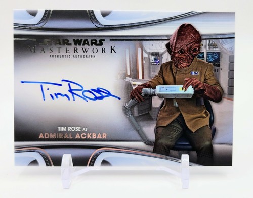 2021 Topps Star Wars Masterwork TIM ROSE as ADMIRAL ACKBAR - Picture 1 of 3