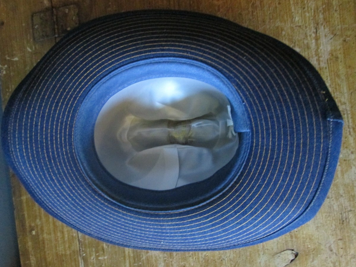 Vintage Levis Strauss Denim Cowboy Hat Size 7 1/4 Western | eBay
