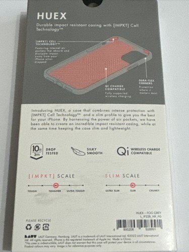LAUT - HUEX Case with Magsafe Compatible with iPhone 14 Pro - Fog Grey - Picture 2 of 3