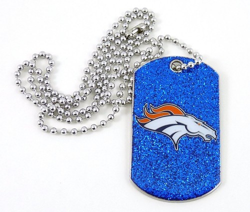 NFL Glitter Dogtag Necklace PICK YOUR TEAM - Picture 14 of 80