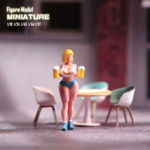 1:43 Beer Girl Hormiga Muñeca Pintada Escena Accesorios Figura Mini Diorama Miniatura Juguetes - Imagen 2 de 6