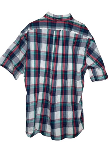 The Fox Collection Men Shirt Plaid Regular Single Shortsleeve Button-Down XL NWT - Picture 7 of 10