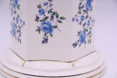 Blue Rose Tea Pot and Warmer. Complete Set. Vintage Japan Castle China Gold Trim - Picture 5 of 22