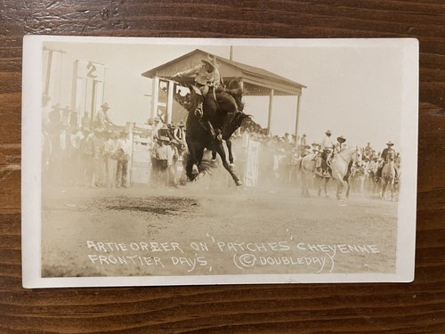 RPPC Artie Orber On Patches- Cheyenne Frontier Days Postcard