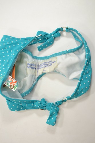Roxy POLKA DOT STRING BIKINI CORBATA ANCHA Teal White Side Tie Junior's Bikini Bottom - Imagen 6 de 11