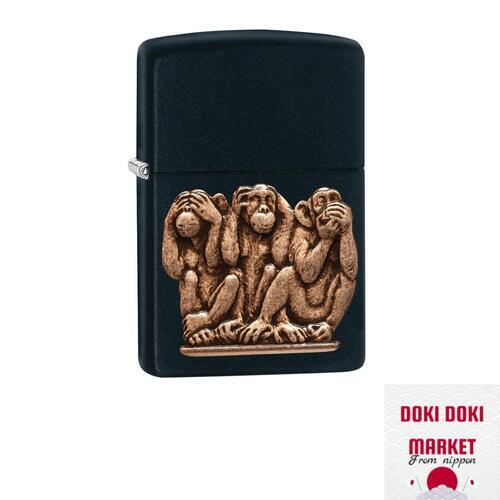 zippo animal lighters Black Matte Monkey One Size - ZO12288 zippo animal lighters Black Matte Monkey One Size - ZO12288