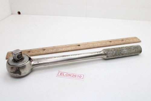 S-K Wayne 42470 1/2" Drive Standard Ratchet 10” Long Knurled Handle USA - Picture 6 of 10