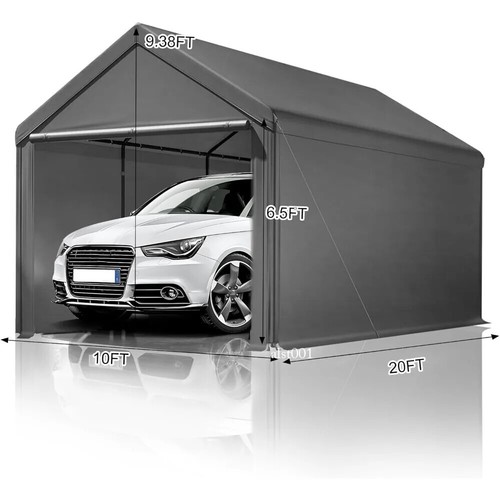 10x20ft Heavy Duty Portable Garage Car Port Storage Shed Car Canopy Removable - Picture 12 of 21