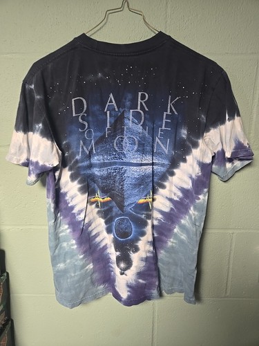 Liquid Blue Pink Floyd Dark Side Of The Moon Tie Dye Sz S/M All Over Print 2006 - Picture 5 of 6