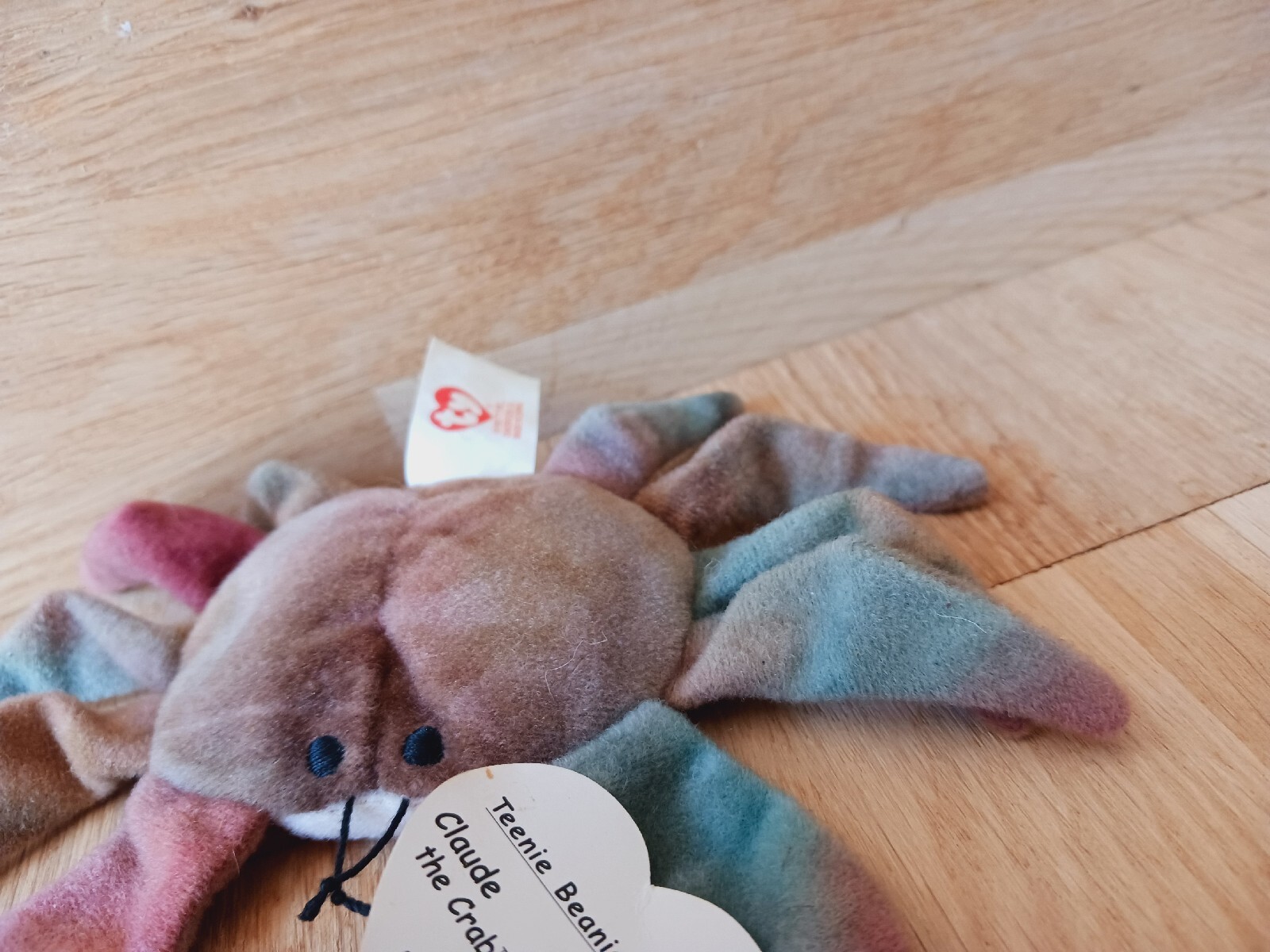 TY Beanie Babies Claude The Crab With Tag Retired Collectable Soft Toy - Picture 6 of 6