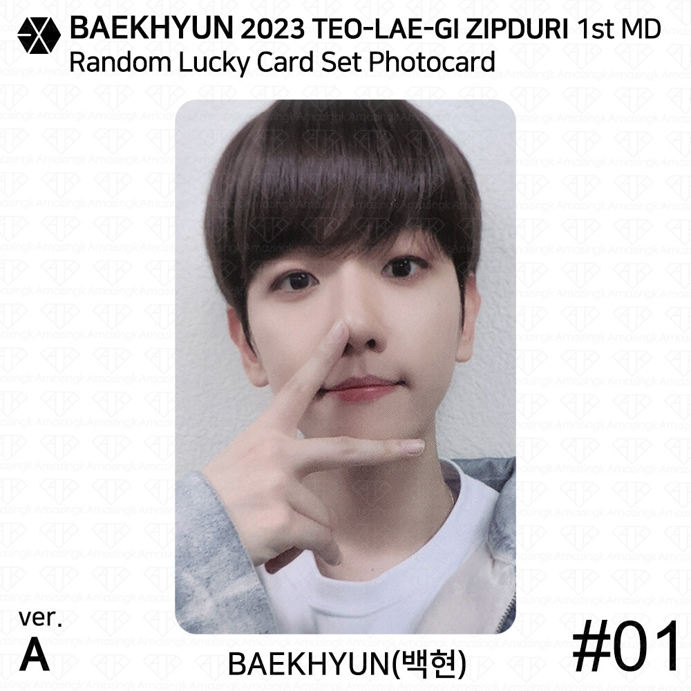EXO BAEKHYUN TEO-LAE-GI ZIPDURI Random Lucky Card Photocard