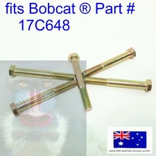 5 x Hexagonal Bolt fits Bobcat 17C648 Backhoe Excavator Loader Track Skid 3/8"