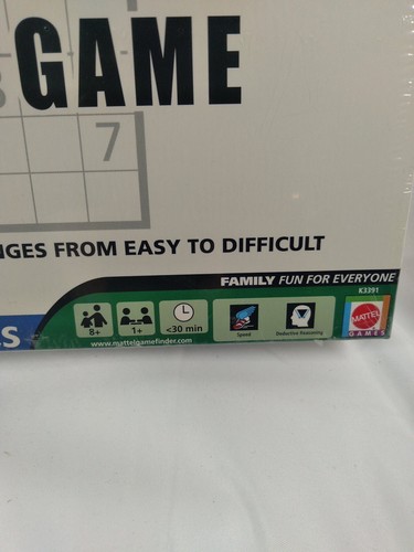 Mattel Sudoku DVD Game Carol Vordermans Over 400 Challenges NEW Sealed - Picture 5 of 8