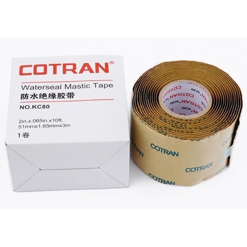 Nastro mastice Cotran Waterseal elettrico in PVC impermeabile ignifugo KC80 1Mt - Foto 3 di 4