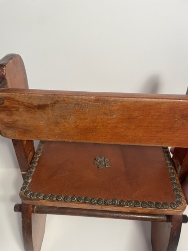 Vintage Child’s Chair Convertible Step Stool Wooden Folk Farm Boho Primitive - Picture 8 of 16