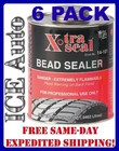 6 PACK Xtra Seal 14-101 Tire Bead Sealer 32oz Black w Brush Top Can Quart X-Tra