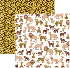 Feline Familyl, animals DS scrapbook paper - Echo Park 259007