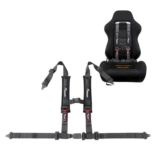 Universal 4 Point Racing Harness 2" 3" Quick Release Safety Harness for Offroad - Foto 3 di 45