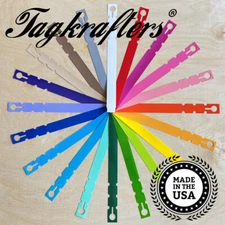 Wrap Around Plastic Nursery Garden Tree Label Plant Tag ASSORTED COLORS 9"x 3/4"