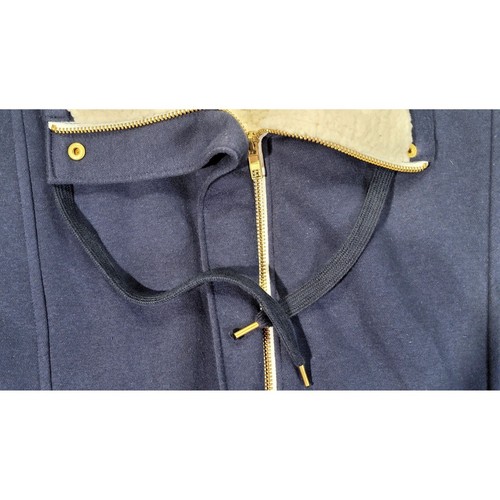 Basic Editions Women's Plus Navy Blue Sherpa Lined Jacket Size 1X NWOT - Picture 4 of 15