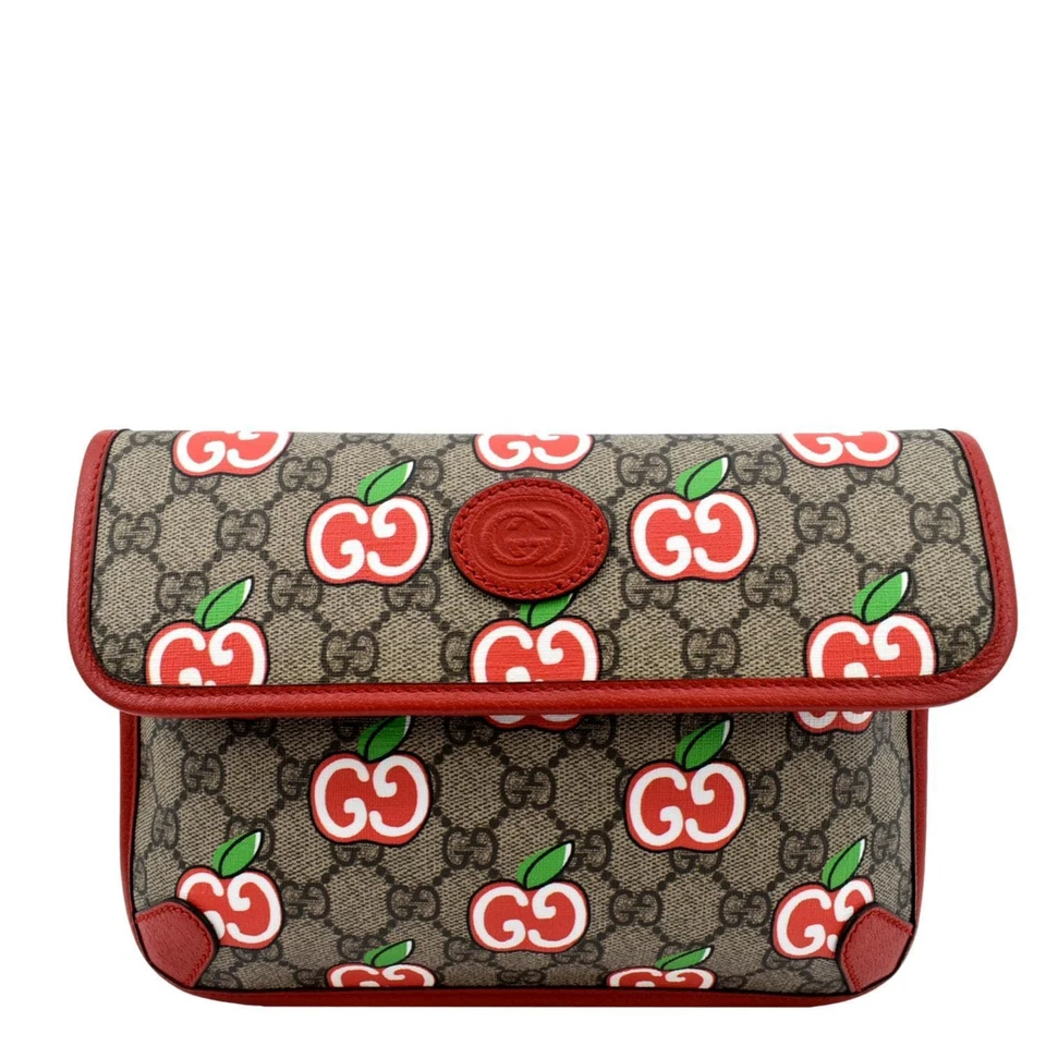 Bolso Cinturón GUCCI Apple Interlocking GG Supreme Lona Multicolor 625233