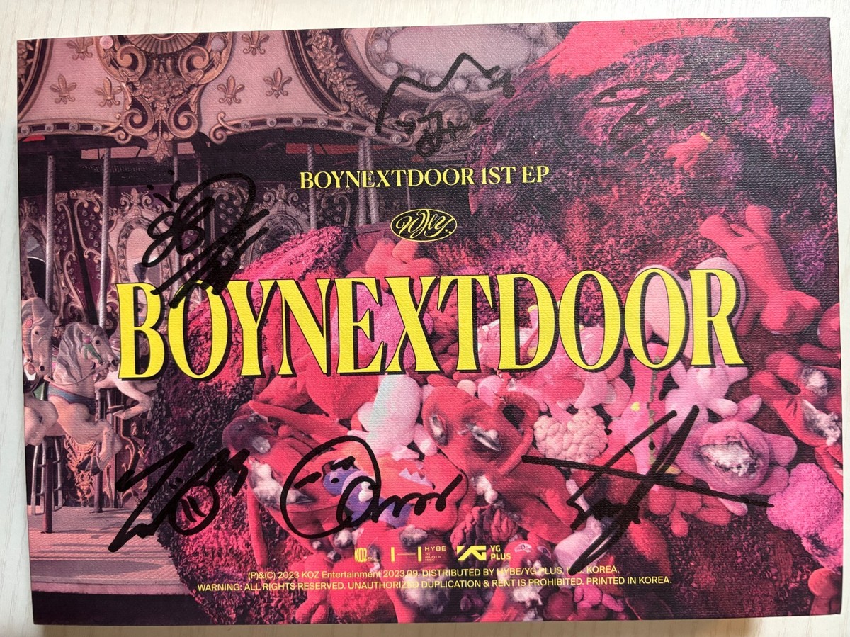 BOYNEXTDOOR [WHY..] All Member Autographed Signed Album | eBay