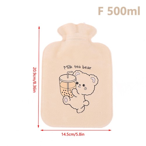 Plush Hot Water Bag Cold-proof Warm Handbag Portable Hot Water Bottle Winter - Picture 21 of 21