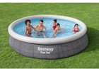 Bestway Rattan Effect Fast Set Pool 12ft Outdoor Garden Durable Swimming Pool