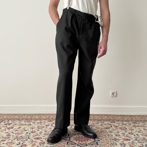 1960s Vintage German Style Gray Single Breasted Three Buttons Suit Size M/L - Picture 2 of 10