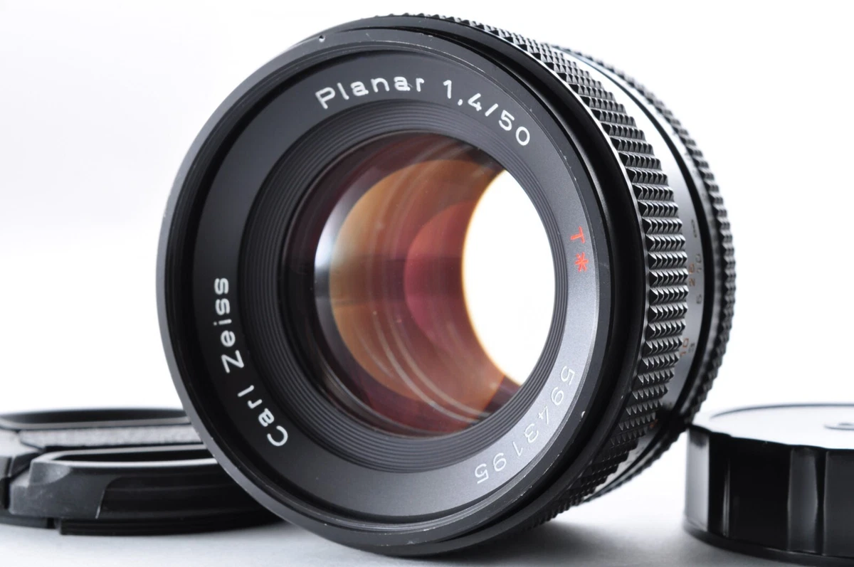 Contax Carl Zeiss T* Planar 50mm F1.4 AEJ MF Lens C/Y Tested EXC+5 Fm Japan #195