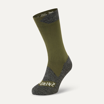 SealSkinz Raynham All Weather Mid Lenght Sock Green - wasserdichte Socken