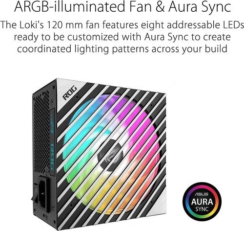 Fuente de alimentación modular platino ASUS ROG Loki SFX-L 850W RGB - 90YE00N4-B0NA00 - Imagen 13 de 14