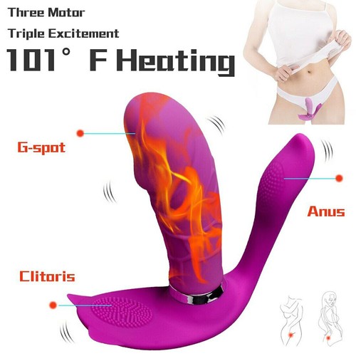 3in1-Telescopic-Thrusting-Wiggling-Anal-Massage-Vibrator-Women-Use-Lubricants US - Picture 23 of 44