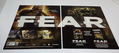 2007 F.E.A.R. Stand Alone Expansion Pack Video Game Vintage Print Ad Sierra