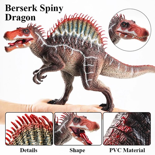 Oenux Jurassic Dinosaur Spinosaurus Indominus Rex action figure bocca aperta - Foto 4 di 20