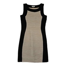 Calvin Klein Bodycon Dress Women's 8 Black/Pink Sleeveless Casual Workwear