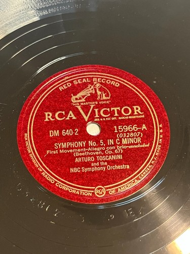 Toscanini Conducts Ludwig Van Beethoven Symphony No 5 record RCA Victor DM 640 - Picture 4 of 9