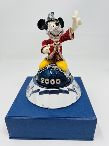 Disney Arribas Brothers Mickey 2000 Millennium Fantasias Sorcerer Swarovski - Picture 5 of 24