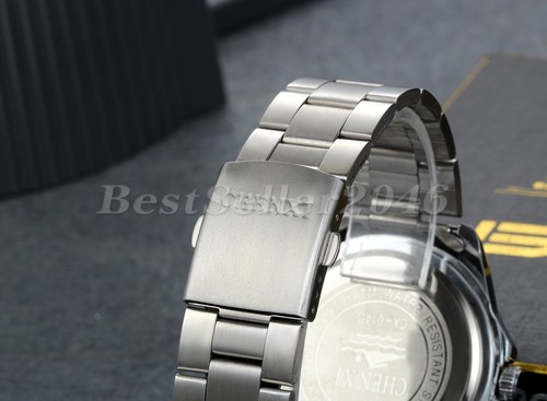Men's Wrist Watch Stainless Steel Band Multi Dial Business Quartz Analog Watch - Bild 3 von 5