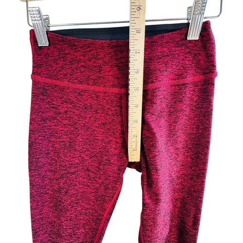 Beyond Yoga Calzas Jaspeadas Granate Cintura Alta Pantalones de Entrenamiento Atléticos XS - Imagen 6 de 7